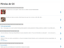 Tablet Screenshot of perolasdegil.blogspot.com
