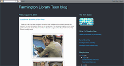 Desktop Screenshot of farmingtonlibctteen.blogspot.com