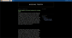 Desktop Screenshot of missing-tooth.blogspot.com