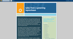 Desktop Screenshot of greeningleprechaun.blogspot.com