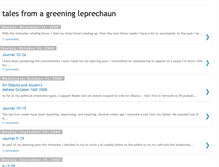 Tablet Screenshot of greeningleprechaun.blogspot.com