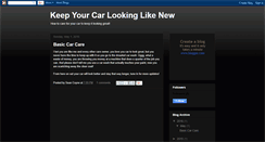 Desktop Screenshot of bettercarcare.blogspot.com
