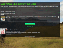 Tablet Screenshot of elclubvirtualbolivarysussedes.blogspot.com