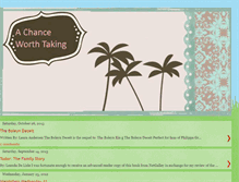Tablet Screenshot of chanceworthtaking.blogspot.com