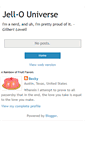Mobile Screenshot of jellouniverse.blogspot.com