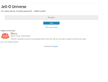 Tablet Screenshot of jellouniverse.blogspot.com