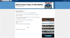 Desktop Screenshot of 40kradio.blogspot.com