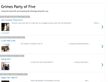 Tablet Screenshot of grimespartyoffive.blogspot.com