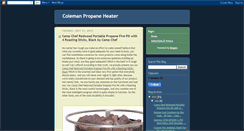 Desktop Screenshot of coleman-propane-heater.blogspot.com