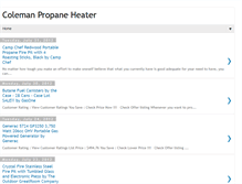 Tablet Screenshot of coleman-propane-heater.blogspot.com