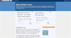Desktop Screenshot of 5daydiabeticmenu.blogspot.com