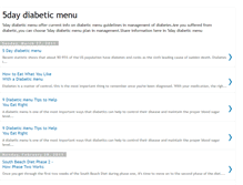 Tablet Screenshot of 5daydiabeticmenu.blogspot.com