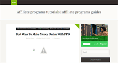 Desktop Screenshot of affiliateprogramsguides.blogspot.com