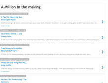 Tablet Screenshot of amillioninthemaking.blogspot.com