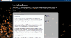 Desktop Screenshot of lovelykatielumps.blogspot.com