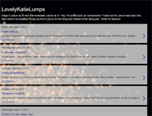 Tablet Screenshot of lovelykatielumps.blogspot.com