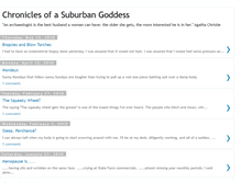 Tablet Screenshot of chroniclesofasuburbangoddess.blogspot.com