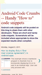 Mobile Screenshot of android-code-crumbs.blogspot.com