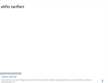 Tablet Screenshot of elifintarifleri.blogspot.com