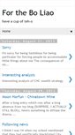 Mobile Screenshot of boliao-teh-o.blogspot.com