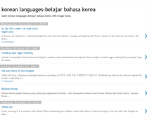 Tablet Screenshot of korean-languages.blogspot.com