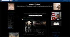 Desktop Screenshot of book-of-eli-movie-trailer.blogspot.com