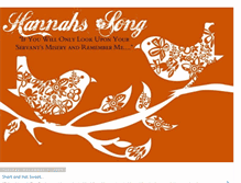 Tablet Screenshot of hannahssong6.blogspot.com