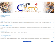 Tablet Screenshot of cancionerosantamaria.blogspot.com