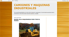 Desktop Screenshot of camionesymaquinasindustriales.blogspot.com