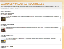 Tablet Screenshot of camionesymaquinasindustriales.blogspot.com