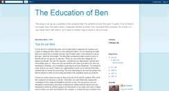 Desktop Screenshot of educationofben.blogspot.com