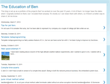 Tablet Screenshot of educationofben.blogspot.com