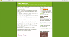 Desktop Screenshot of frumfostering.blogspot.com