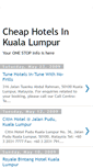 Mobile Screenshot of cheaphotelkualalumpur.blogspot.com