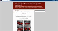 Desktop Screenshot of fotomobilsport.blogspot.com