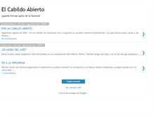 Tablet Screenshot of elcabildoabierto.blogspot.com