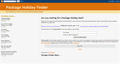 Desktop Screenshot of packageholidayfinder.blogspot.com