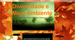 Desktop Screenshot of diversidademeioambiente.blogspot.com