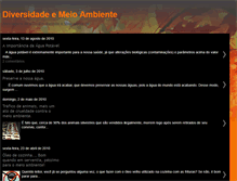 Tablet Screenshot of diversidademeioambiente.blogspot.com