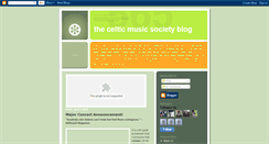 Desktop Screenshot of celticmusicsociety.blogspot.com