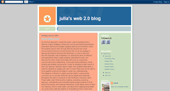 Desktop Screenshot of juliasweb2blog.blogspot.com