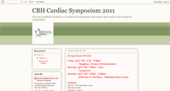 Desktop Screenshot of cbhcardiacsymposium2011.blogspot.com