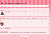 Tablet Screenshot of informaticaenlasociedad2010.blogspot.com
