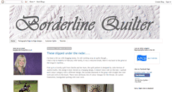 Desktop Screenshot of borderlinequilter.blogspot.com
