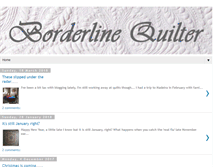 Tablet Screenshot of borderlinequilter.blogspot.com
