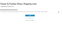 Tablet Screenshot of fewfurpresspropertyline.blogspot.com