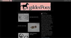 Desktop Screenshot of gildedpony.blogspot.com