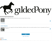 Tablet Screenshot of gildedpony.blogspot.com