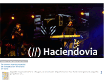 Tablet Screenshot of haciendovia.blogspot.com