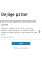 Mobile Screenshot of dejligepatter.blogspot.com